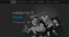 Desktop Screenshot of medecinelegale-besancon.com