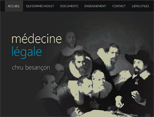 Tablet Screenshot of medecinelegale-besancon.com